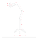 Lámpara LED con lupa y luz fría, regulable y ergonómica