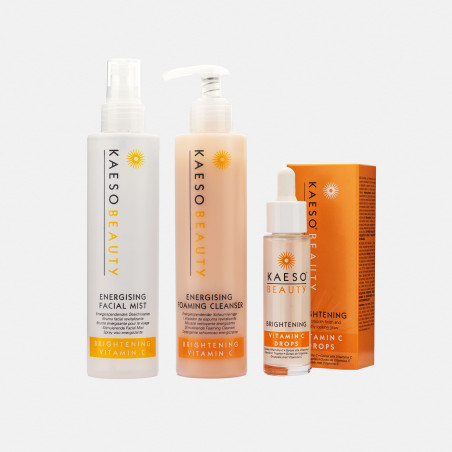 Pack Vitamina C de Kaeso con gotas, bruma y espuma limpiadora