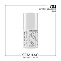 Semilac Pro Silver Sparkle Top XXL 11ml | MaterialEstetica.com
