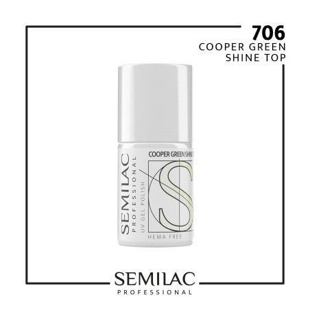 Semilac Pro Cooper Green Shine Top XXL 11ml
