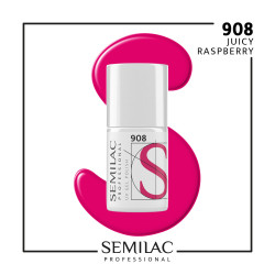 Semilac Pro 908 Juicy Raspberry 7ml | MaterialEstetica.com