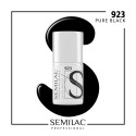 Semilac Pro 923 Pure Black 7ml | MaterialEstetica.com
