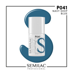 Semilac Pro P041 Navy Deep Blue 7ml | MaterialEstetica.com