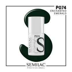 Semilac Pro P074 Enchanted Emerald 7ml | MaterialEstetica.com