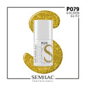 Semilac Pro P079 Golden Glitz 7ml | MaterialEstetica.com