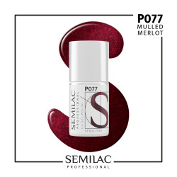 Semilac Pro P077 Mulled Merlot 7ml | MaterialEstetica.com