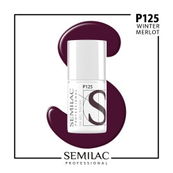 Semilac Pro P125 Winter Merlot 7ml | MaterialEstetica.com