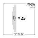 Semilac Pro Pack 25 limas media luna 100/180 | MaterialEstetica.com