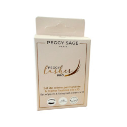 Set crema permanente y crema fijadora pestañas 10 pares de Peggy Sa...