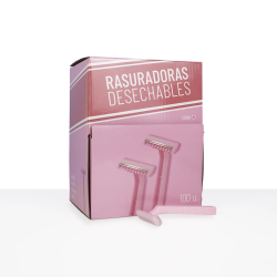 Cuchillas rasuradoras 1 hoja 100u | Todo en desechables al mejor pr...