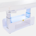 Camilla eléctrica Moon White - White (4 motores) | Material Estética