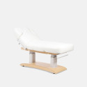Camilla eléctrica Chara Warm Natural - White | Material Estética