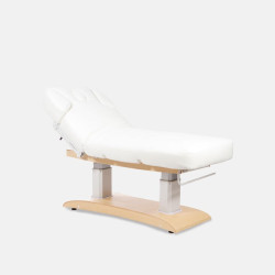 Camilla eléctrica Chara Warm Natural - White | Material Estética