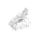 Sillón-camilla Domix con 2 cajones | Weelko