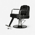 Sillón de barbería Layer hidráulico, inox | Weelko