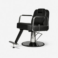 Sillón de barbería Layer hidráulico, inox | Weelko
