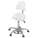 Taburete de pedicura Noble Feet blanco | Weelko
