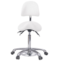 Taburete de pedicura Noble Feet blanco | Weelko