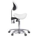 Taburete de pedicura Noble Feet blanco | Weelko
