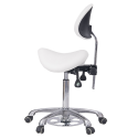 Taburete de pedicura Noble Feet blanco | Weelko