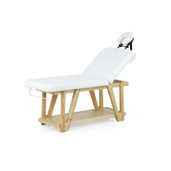 Camilla fija madera Serr, 80 cm de ancho | Weelko