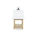 Camilla fija madera Serr, 80 cm de ancho | Weelko