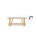 Camilla fija madera Serr, 80 cm de ancho | Weelko