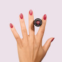 Manicura con el esmalte Semilac 736 Crimson Jelly Gloss