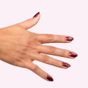 Manicura con el esmalte Semilac 738 Cherry Choco Jelly Gloss