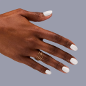 Manicura con Semilac Fiber Base, acabado lechoso natural