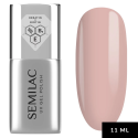 Semilac Care Base XXL 11 ml, bote y muestra de color