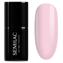 Semilac 002 Delicate French, bote y muestra de color