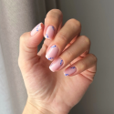 Manicura con Semilac 002 Delicate French y detalles decorativos