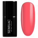Semilac 006 Classic Coral, bote y muestra de color