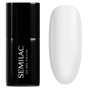 Semilac 389 Coconut Ice Cream, bote y muestra de color