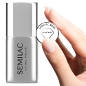 Semilac Base 7 ml, bote y muestra de color