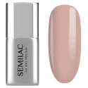 Semilac BB Base Nude 7 ml, bote y muestra de color