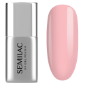 Semilac BB Base Super Rose 7 ml, bote y muestra de color