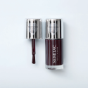 Esmalte clásico Semilac 112 Wine Red 9 ml, bote abierto y pincel