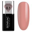 Semilac 801 Smart Builder Soft Beige 7 ml, bote y muestra de color