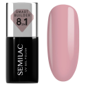 Semilac 802 Smart Builder Nude Rose 7 ml, bote y muestra de color