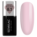 Semilac 809 Smart Builder Tender Pink 7 ml, bote y muestra de color