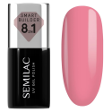 Semilac 813 Smart Builder Pastel Pink 7 ml, bote y muestra de color