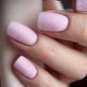 Manicura con Semilac T26 Top No Wipe Matte Peach Galaxy 7 ml
