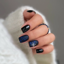 Manicura con Semilac T29 Top No Wipe Matte Snow Floe 7 ml