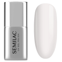 Semilac T32 Top No Wipe Milky Dust 7 ml, bote y muestra de color