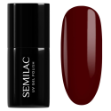 Esmalte semipermanente Semilac 029 Espresso, bote y muestra de color