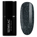 Esmalte semipermanente Semilac 096 Starlight Night, bote y muestra de color