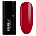 Esmalte semipermanente Semilac 305 Spiced Apple, bote y muestra de color