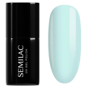 Esmalte semipermanente Semilac 387 Mint Refresh, bote y muestra de color